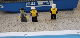 LEGO City 7287 Police Boat 2011 Retired Complete w/ Minifigures 