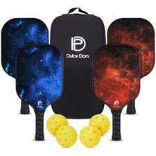 Pickleball Paddles, USAPA Approved Lightweight Pickleball Set with 4 Premium ...