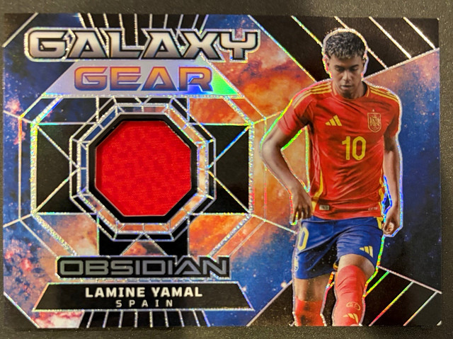 Panini 2024-25 Obsidian Soccer Galaxy Gear Lamine Yamal Spain #GG-LY /199