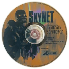 SkyNet (PC, 1996) Bethesda Softworks Terminator Vintage Computer Game Disc