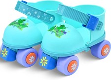 Adjustable Kids Quad Roller Skates For Girls And Boys Ages 2 To 6 Beginner Gear