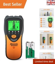 Advanced 5-in-1 Stud Finder with Safety Alerts, LCD Display & Compact Design