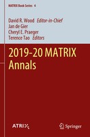 2019-20 Matrix Annals David R. Wood (U. A.) Taschenbuch Xliv Englisch 2022