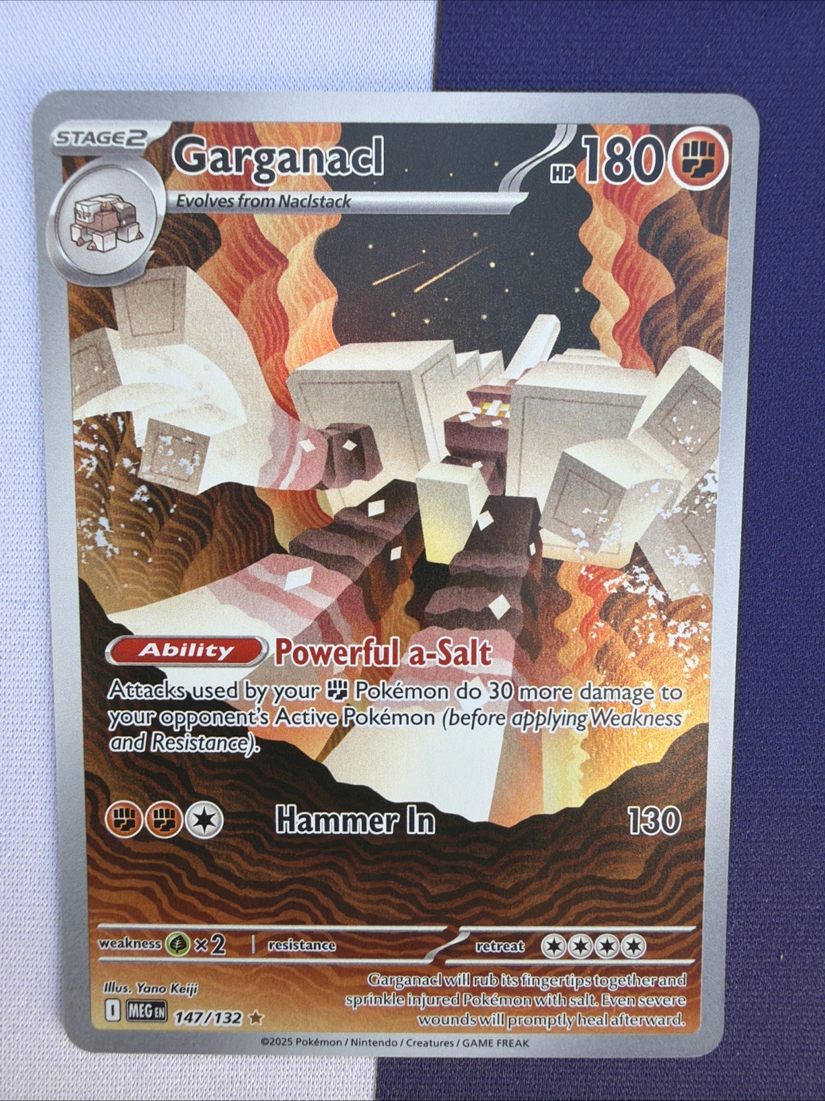Garganacl 147/132 Illustration Rare Pokemon Mega Evolution