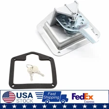 6PCS Stainless Steel Key Camper Truck Tool Box Trailer Door Latch T Handle Lock