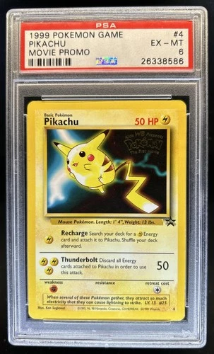 1999 Pokemon Wizards Black Star Promos Pikachu #4 PSA 6