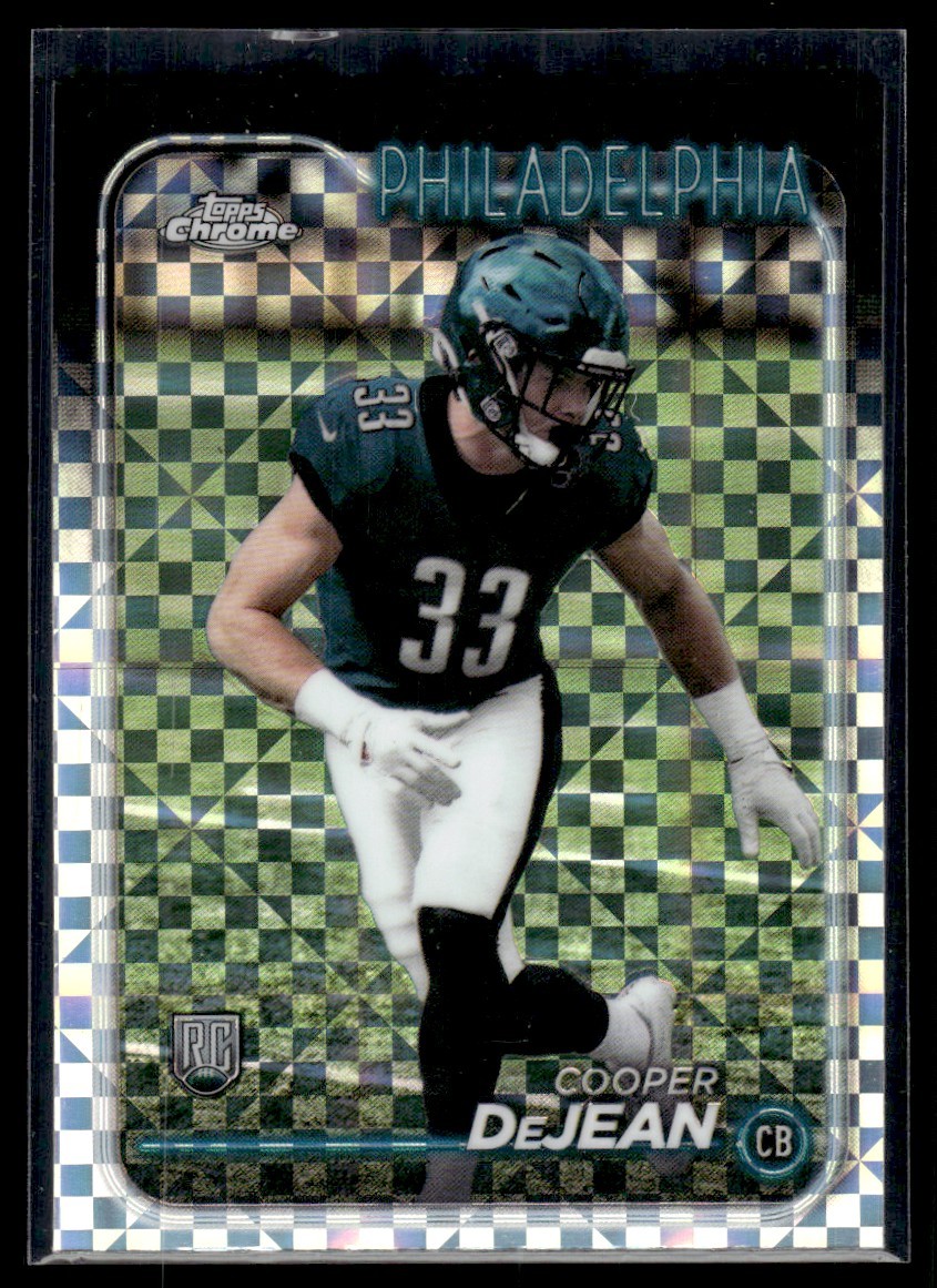 2024 Topps Chrome X-Fractor Cooper DeJean Rookie Philadelphia Eagles #232