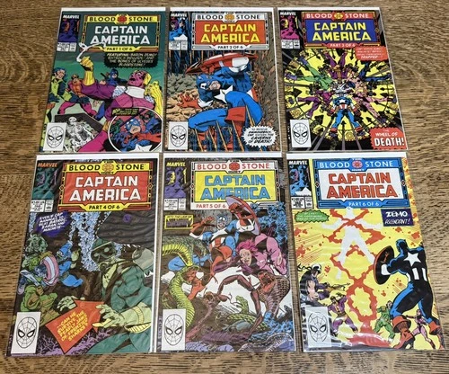 Vintage Marvel Captain America Comics | Comic Book Job Lot | 1-6 Bloodstone