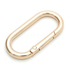 2pcs Oval Rings Snap Clips Spring Opening Keyring Buckle SHOV Purse Hardware ...