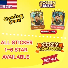 Monopoly Stickers GO 1⭐- 6⭐ (Golden blitz Available) CHEAPEST🔥SUPER FAST⚡24/7