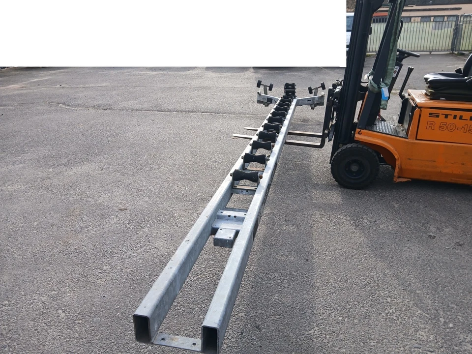 Stahl Traverse 16 Kielrollen für Bootstrailer kippbar Slip Hilfe 6,30m - Bild 4 von 4