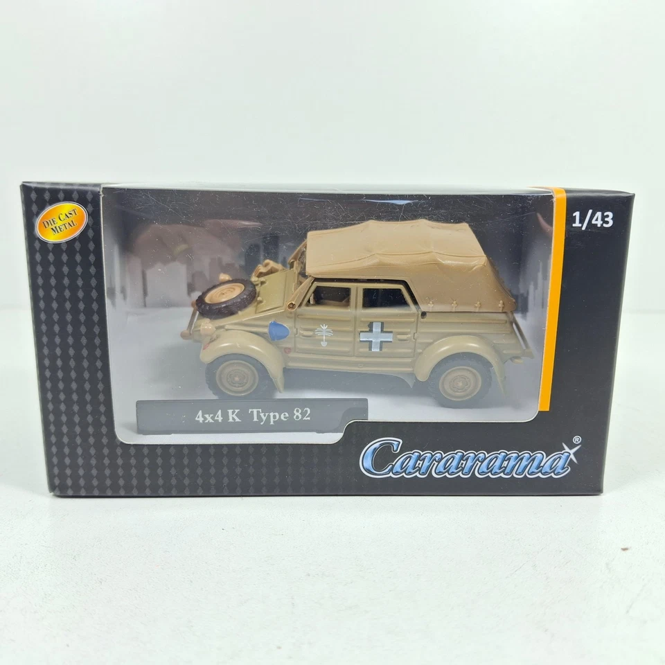 1/43 Volkswagen Type 82 4x4 cabriolet Afrika Corps Erwin Rommel 1941 Hongwell - Imagen 3 de 3