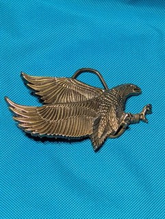 Vintage Flying Eagle Metal Belt Buckle Rare 506 USA Made