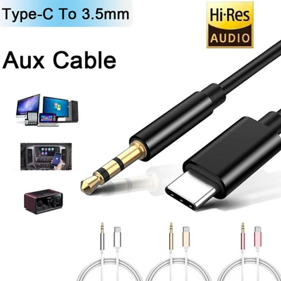 MARKENLOS AUX Kabel USB C to Aux Cable USB Type-C to 3.5mm Jack Lead Audio Car Headphone