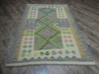 Authentic Afghan Chobi Vegetable Kilim Rug Tribal Geometric Design Rug 4x6 Ft — photo 2
