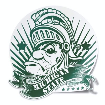 Michigan State University Sticker MSU Spartans Gruff Money Sparty Heavy-Duty ...
