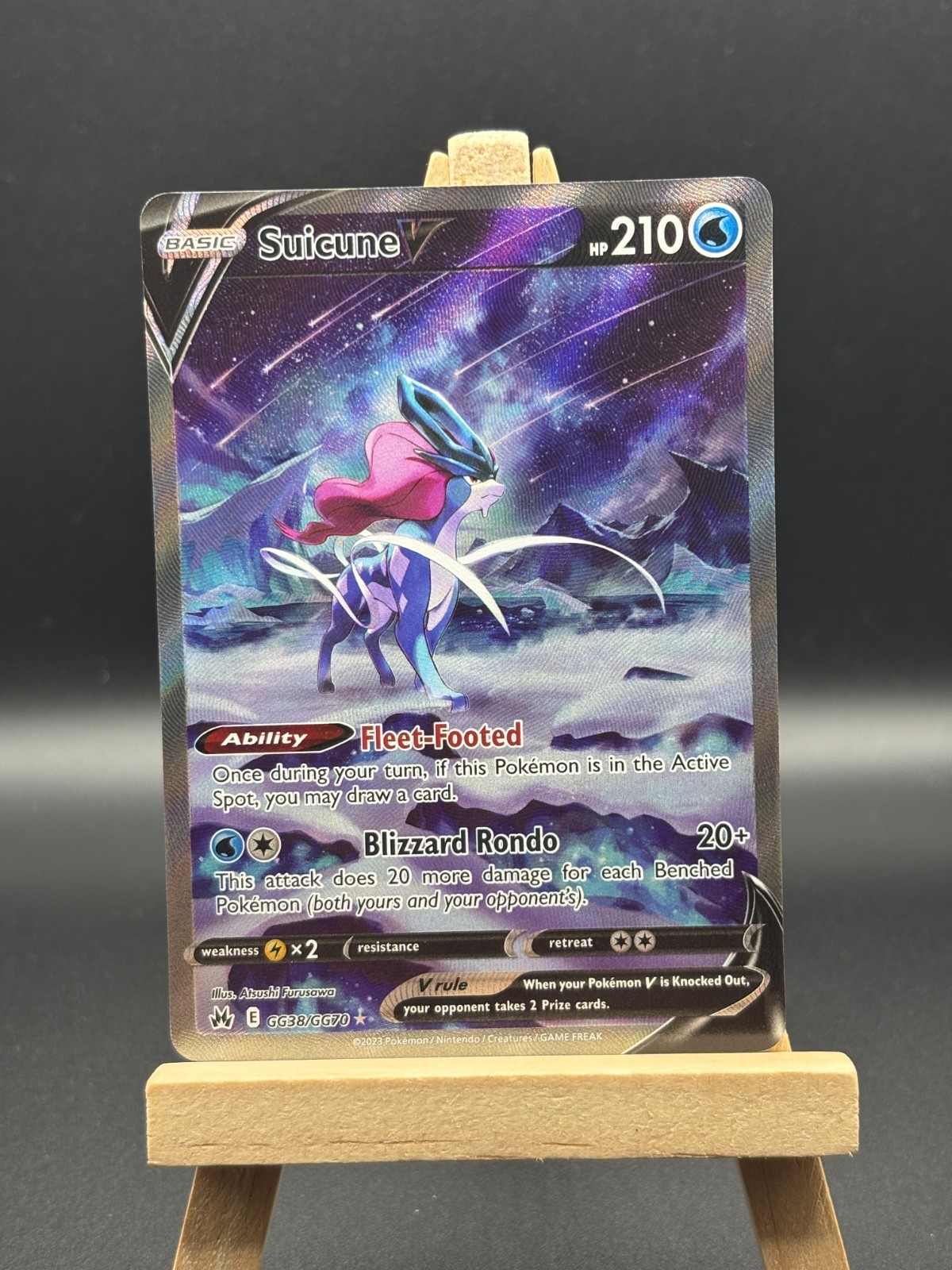 Suicune V GG38/GG70 Crown Zenith: Galarian Gallery English NM GG38/GG70