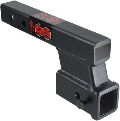 Trailer Receiver Hitch Extender Adapter 4'' Drop/Riser, 8 and 10 Extension Length