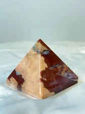 Red Jasper Crystal Pyramid – Polished Stone – Root Chakra – Healing Mineral –