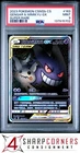 2023 POKEMON S-CHINESE CSM2b SUPER RARE #163 GENGAR & MIMIKYU GX PSA 9