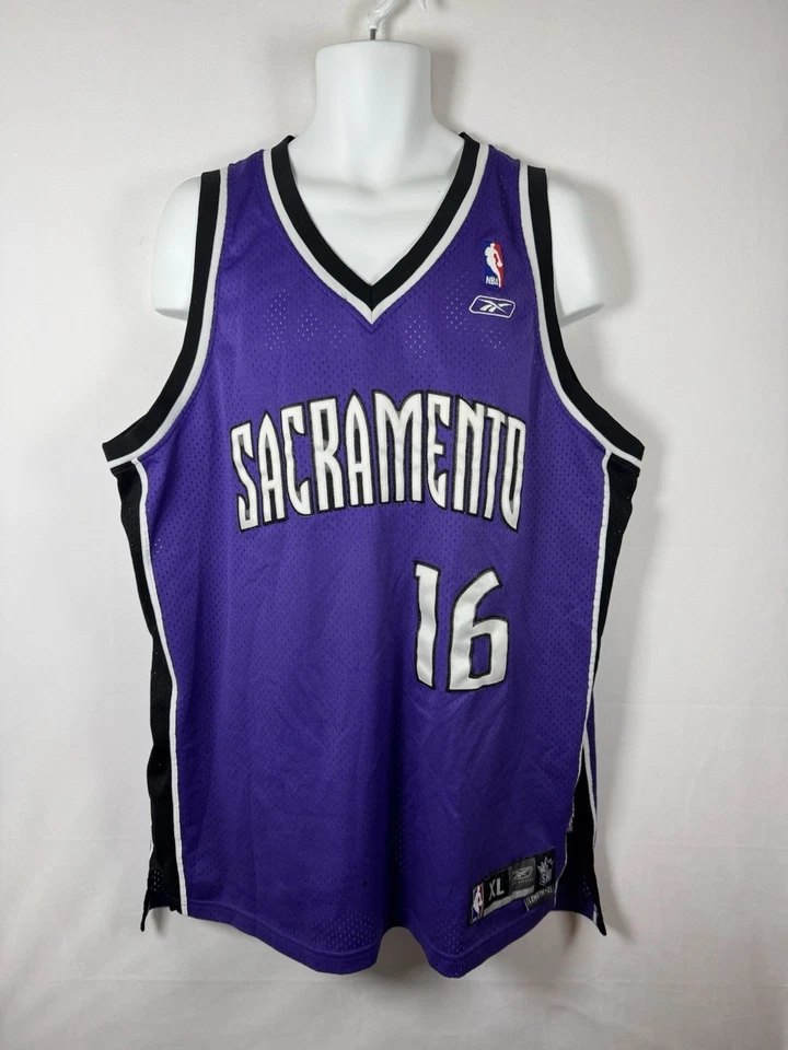 Camiseta deportiva Sacramento Kings Peja Stojakovic auténtica Reebok púrpura para hombre talla XL Foto 2 de 4
