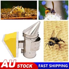 Stainless Steel Bee Hive Smoker Beekeeper Smoker Tool Heat Chamber Equipment