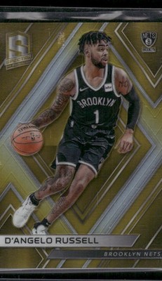 D'Angelo Russell 2023-24 Panini Spectra Gold Parallel Base Card #D /10