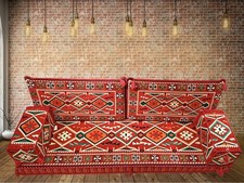 Arabic Majlis Jalsa Turkish Sofa Ottoman Floor Cushion Seating, chair/bed new uk