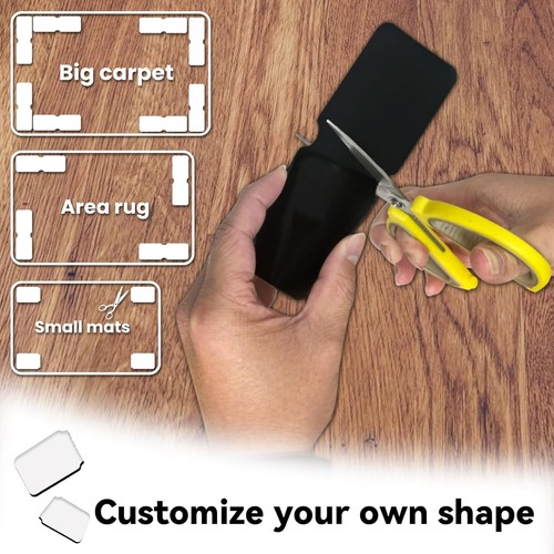 Rug Carpet Non Slip Grippers, Reusable and Washable Double Sided Tape... - Picture 3 of 7