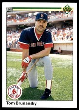 Tom Brunansky 1990 Upper Deck #708 Red Sox MLB READ FREE SHIPPING AutographDen