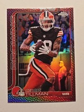 2025 Topps Chrome Cedric Tillman Leather Refractor Browns