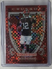 Panini Rookies & Stars Crusade Red Checkerboard Rookie Shedeur Sanders #2 Brown…