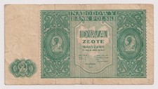 Poland 2 zloty, year 1946 Banknotes