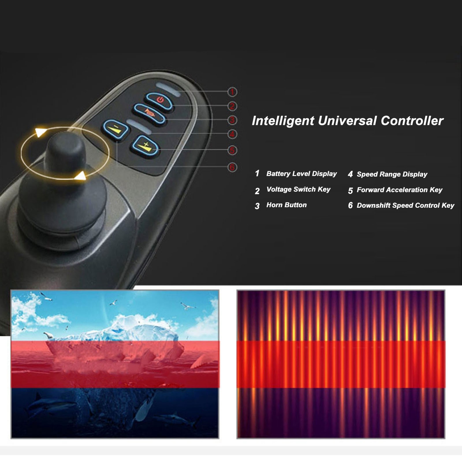 Electric Wheelchair Controller With Fast Heat Dissipation Easy To Use