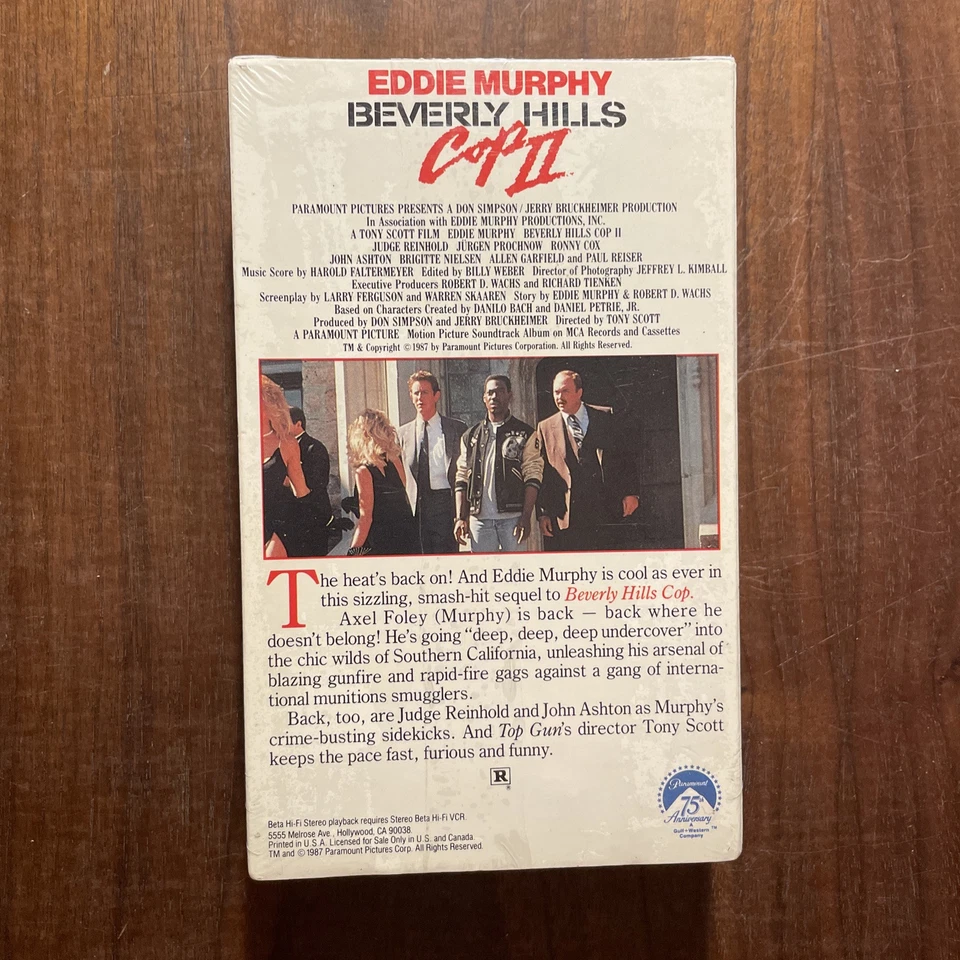 Beverly Hills Cop 2 BETAMAX Beta Tape - Eddie Murphy ~ NEW SEALED Watermark - Image 2 of 4