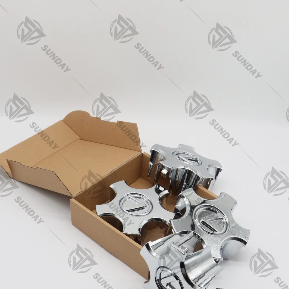 4pcs Hub Cap For 2001 2002 2003 LS430 Chrome Center Cap Replacement 42603-50190 - Imagem 2 de 4