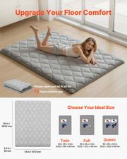 VEVOR Full Size Japanese Futon - 3.5" Thick Foldable Tatami Mattress