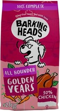 Barking Heads Golden Years Chicken Senior Dry Dog Food 12kg FREE SHIPPING 4.08 per kilo