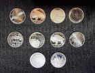 10 Silver Rounds 1 Oz Each .999 Fine Silver 10 Oz Total