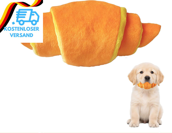 Hunde Anreicherung Spielzeug, Hund Quietschende Spielzeuge - Weiche Croissant Fo-image