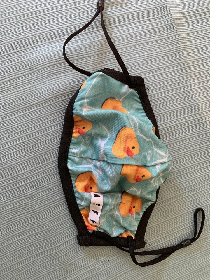 3pk Adjustable cotton face masks with design. - Image 3 of 4