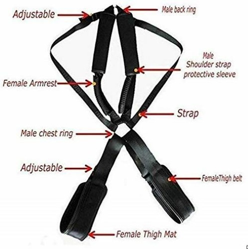 Sexy-Position Harness Sex Swing Couples Sex Toy Doggy Style Shoulder-strap - Picture 6 of 7
