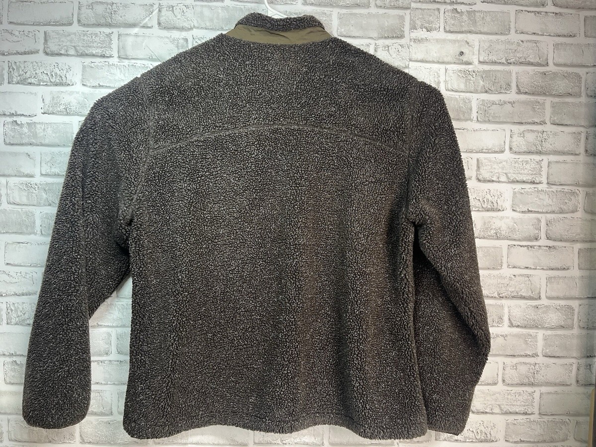 Woolrich Fleece Zip Up Sweater Thick Full Zip Mens XXL Light