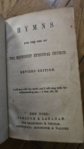 1849 Hymns Methodist Episcopal Church Revised ED HARDBACK BOOK PRE CIVIL WAR ERA - Picture 4 of 6