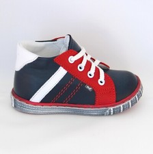 Boys leather shoes navy size 21 22 23 sneakers buty EMEL first walkers 