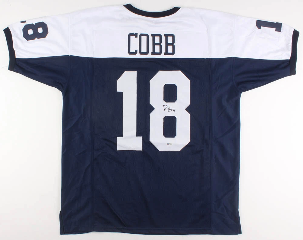 Randall Cobb Signed Dallas Cowboys Jersey (Beckett) 2014 Pro Bowl Wide  Receiver