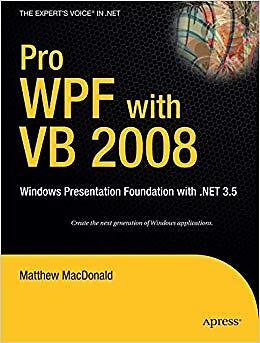 Matthew MacDonald - Pro WPF mit VB 2008 Windows Präsentationsfunda - J555z