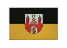 Aufn&auml;her Bernburg Fahne Flagge Aufb&uuml;gler Patch 9 x 6 cm