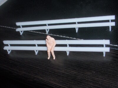 O Scale Baseball Dugout Benches Seating X2