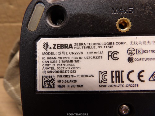 Zebra CR2278-PC10004WW Base di ricarica Bluetooth per DS2278 - INCL CAVO - Afbeelding 9 van 9